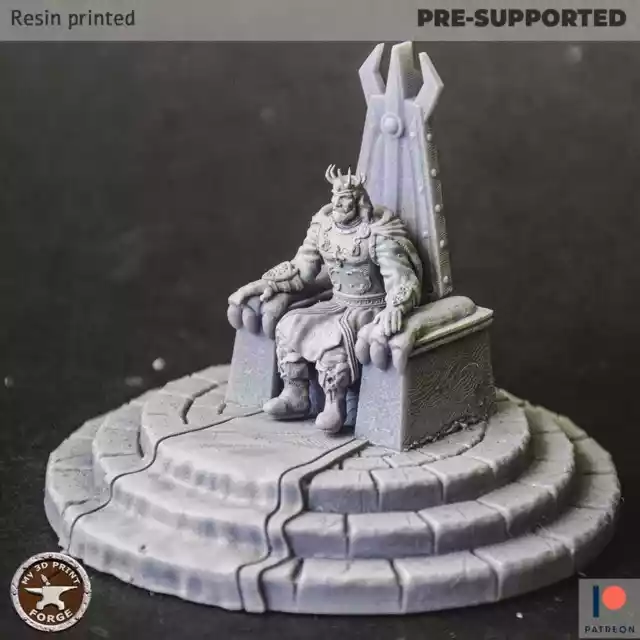 King Menethil Throne Miniatures Tabletop Dungeons and Dragons Wargaming Mini