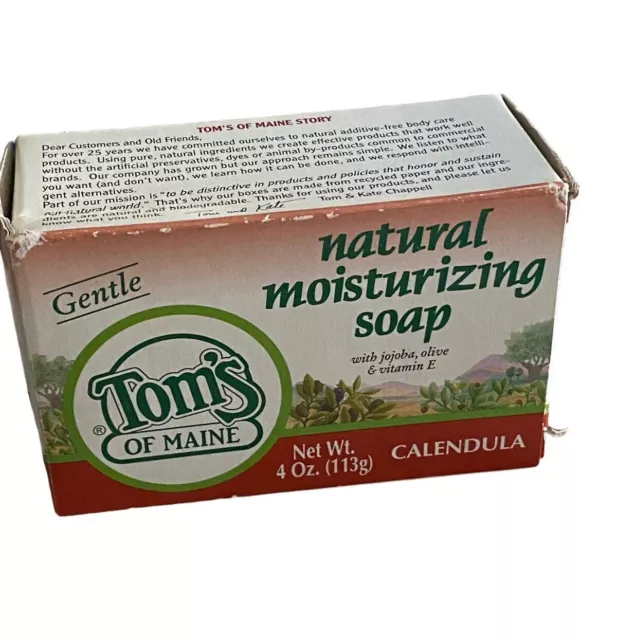 Toms of Maine natural Moisturizing Bar Soap calendula 4 ounces jojoba olive