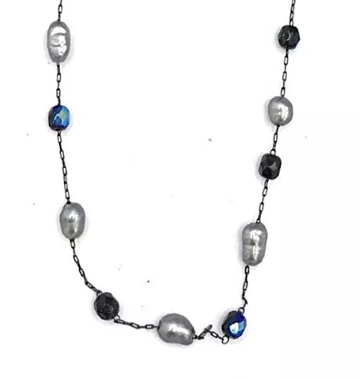 Lia Sophia "Bella Notte" Freshwater Pearls & Glass Beads Necklace