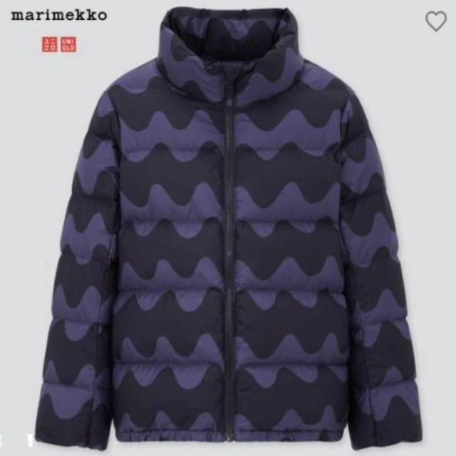 marimekko ULTRA LIGHT DOWN XS グリーン海外限定 Marimekko Uniqlo Ultra Light Women's Floral Down Collared