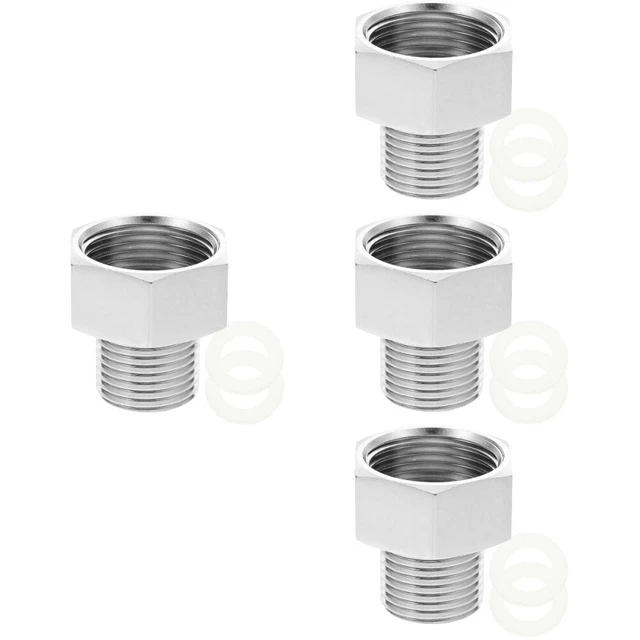 4x adaptador de manguera lavabo adaptador para lavabo manguera fijación para