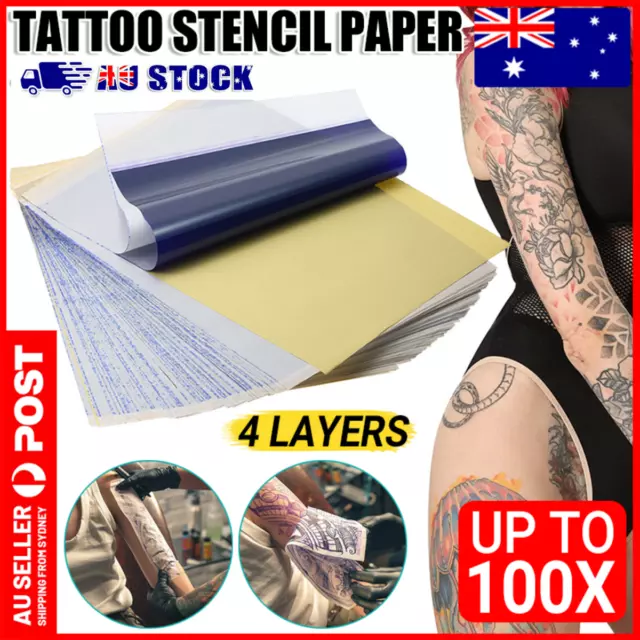 10-50X Tattoo Transfer Paper Stencil Carbon Thermal Tracing Paper for  Tattooing