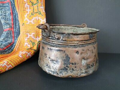 Old Turkish Handmade Copper Yogurt Pot …beautiful collection and display piece 2
