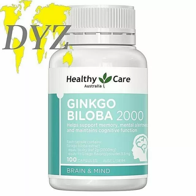 Healthy Care Ginkgo Biloba 2000 (100 Gélules)