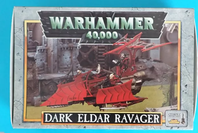 Vintage Warhammer 40k Dark Eldar Ravager  w/ Metal Components