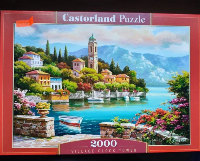 Puzzle Castorland 2000 Teile Village Clock Tower