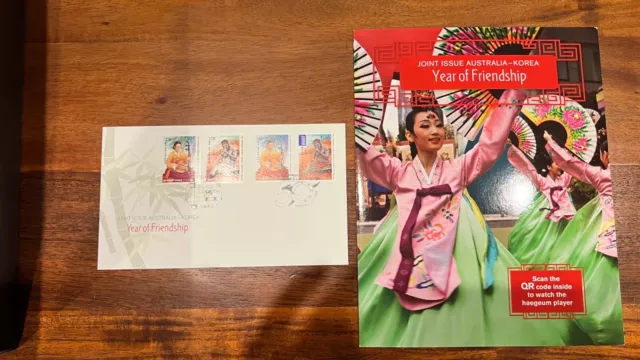 2011 Australia Korea Joint Issue Year of Friendship Mini Sheet Stamp Pk FDC Set