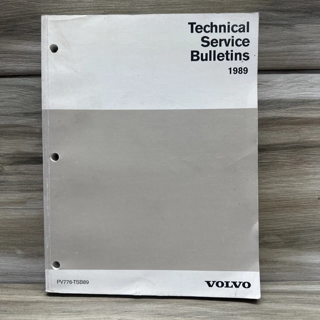 Volvo Semi Trucks Technical Service Bulletins 1989, Repair Service PV776-TSB89