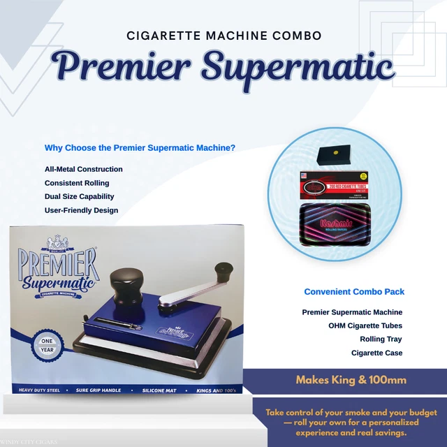 premier cigarette rolling machine Supermatic Premier Supermatic Vintage Cigarette Making