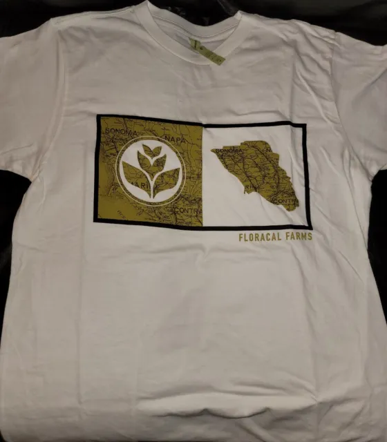 Floracal Farms T-Shirt **BRAND NEW** Medium CA Unisex Cannabis