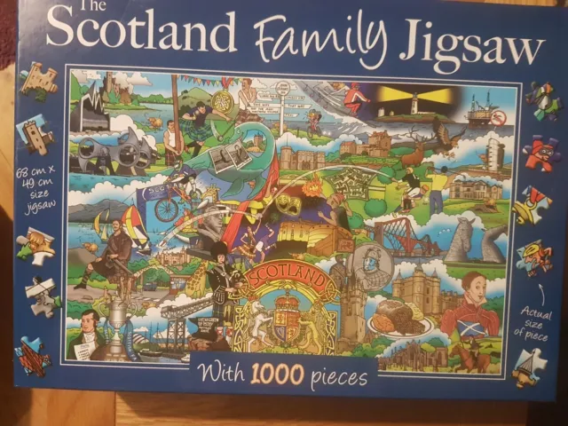 Gifted 1000pc jigsaw puzzle The Scotland Family Jigsaw