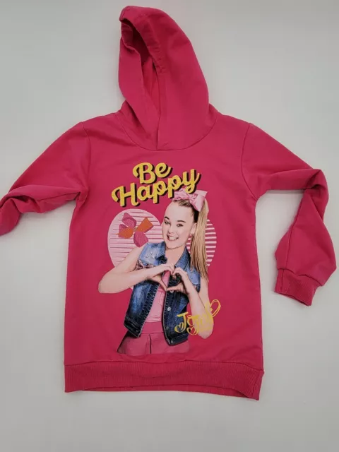 JoJo Siwa Girls' "Be Happy" Hoodie Pink Size Sm/Md
