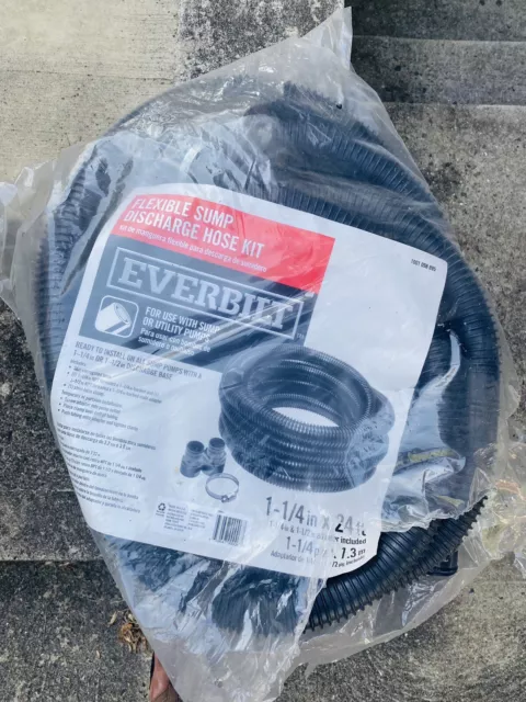 Everbilt Sump Pump Discharge Hose Kit 1-1/4 in. x 24 ft.
