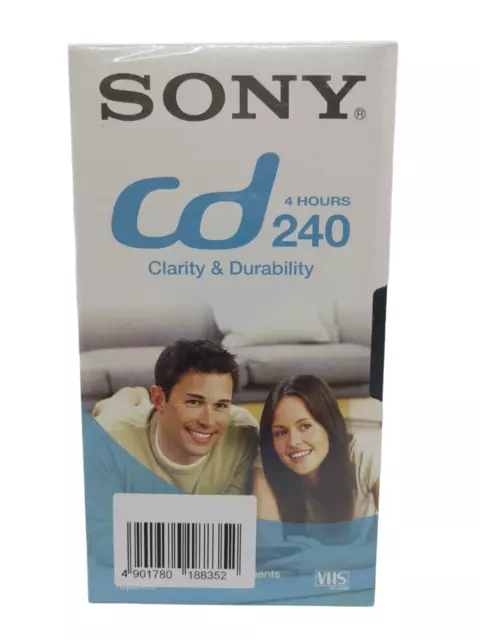 Sony VHS Leerkassette Videokassette Neu OVP 240 4hours Clarity Durability