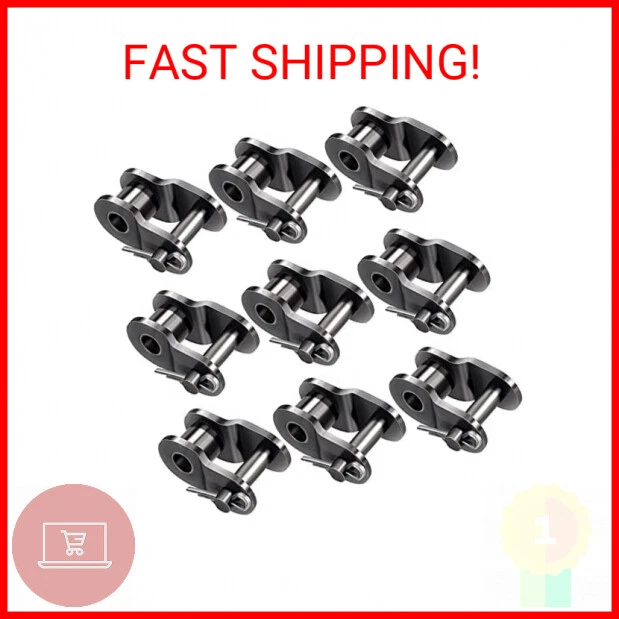 OIIKI 9PCS Roller Chain Offset Link #420, Half Link, Crank Link