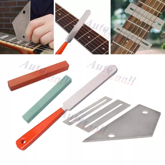 Guitar Luthier Tool Kit File Fret Crowning Rocker Fingerboard Grinding Leveling