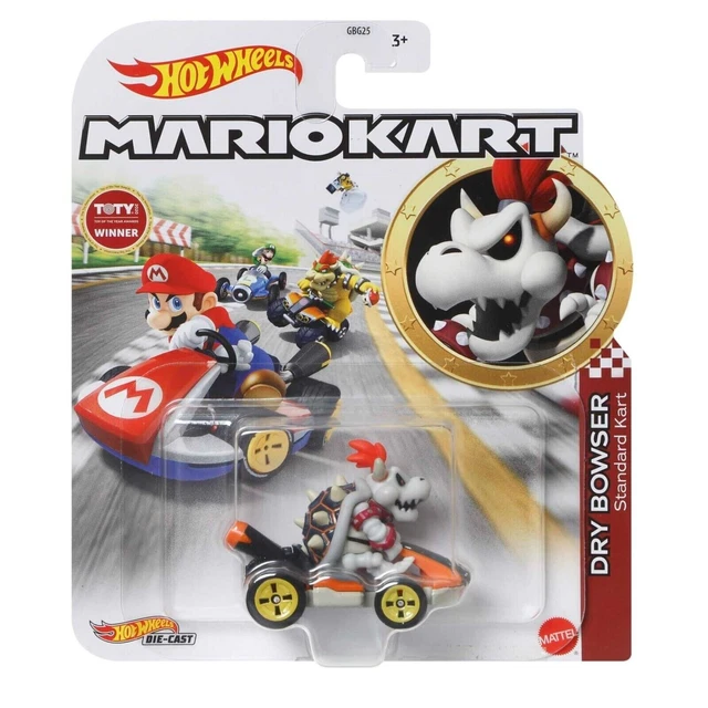 HOT WHEELS 2022 Mario Kart Dry Bowser Character Cars NEW 1.64 HTF 29.
