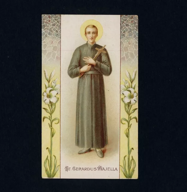 ST. GERARDUS MAJELLA Andachtsbildchen Holy Card * um 1910 Lithografie