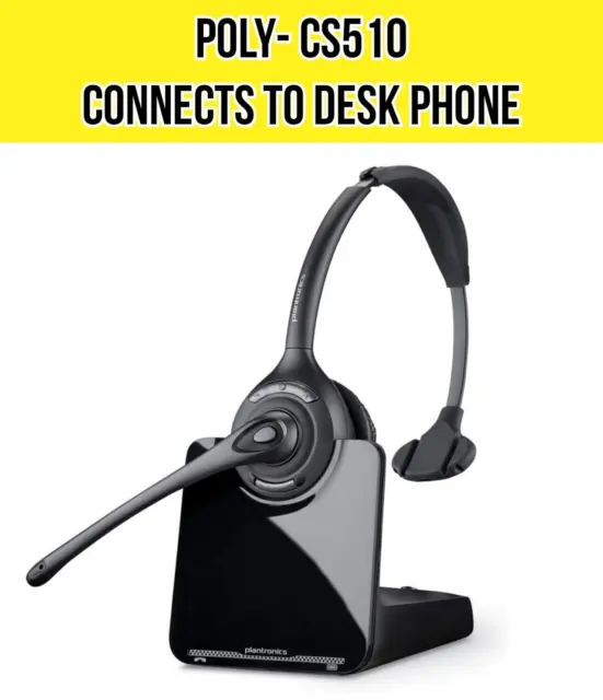 Poly - CS510 Support Convertible Wireless Headset (Plantronics) - Over-the-Head