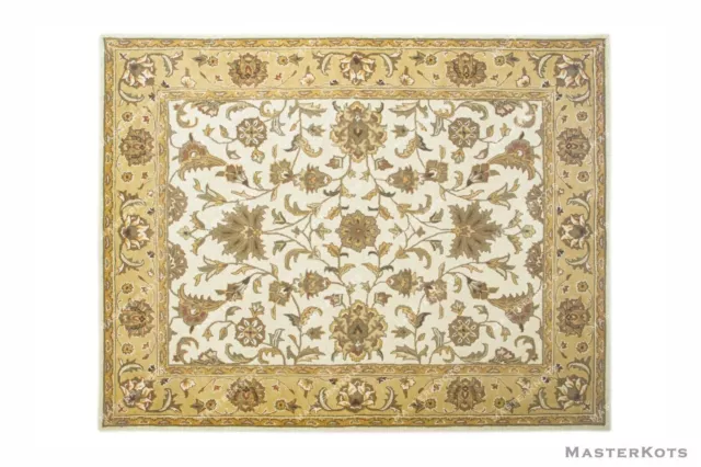 New Hanan Gold Ivory Oriental Oushak Hand-Tufted 100% Wool Soft Area Rug Carpet