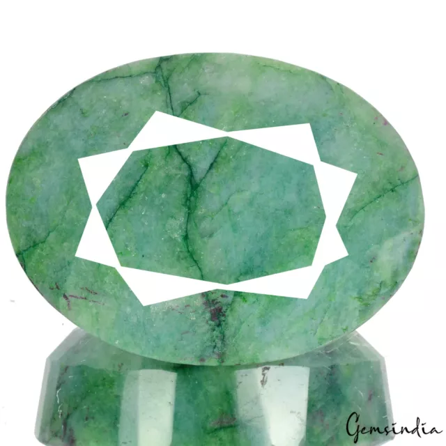 Certified 2220 Cts Natural Green Emerald Earth mined Oval Cut Brazilian Gemstone 2