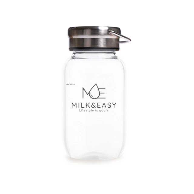 Flacone latte shaker 600 ml - latte H polvere latte intero vetro bottiglia con coperchio