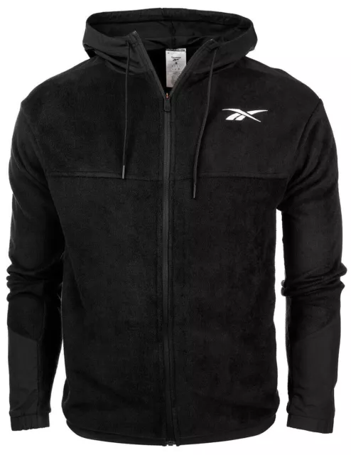 Reebok Sweat-shirt à capuche avec fermeture éclair intégrale pour homme,...