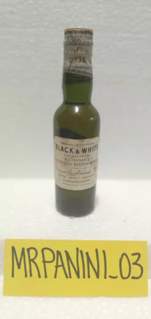 Mignon - Bottles - Miniature - BUCHANAN'S CHOICE WHISKY - BLACK & WHITE (C73)