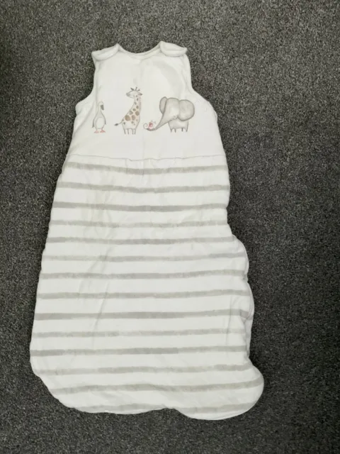 Next Baby 2.5 Tog Sleeping Bag Age 6-12 Months Animals Motif