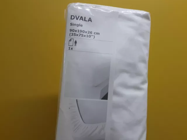 Ikea, Cotton  Fitted  White Sheet , New! (Dvala Ikea)