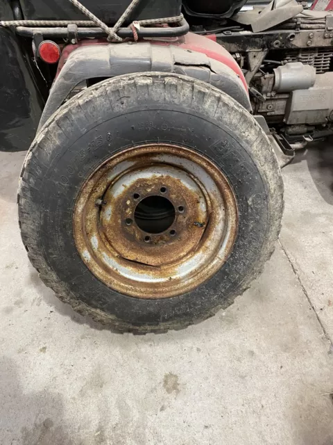 Pair of 2wd Tractor Front Wheels Trailer tyres