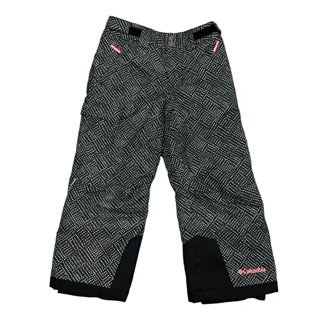 Columbia Omni Heat Bugaboo Girls Outgrow Ski Pants Size 2XS 4/5 Polka Dots