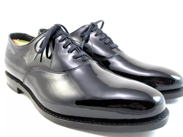 NEW Allen Edmonds "CARLYLE" Men's Formal Dress Oxfords 11 D Black Patent (324N) 2