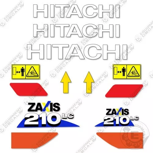 Fits Hitachi ZX210LC-6 Decal Kit Excavator - 7 YEAR OUTDOOR 3M VINYL!
