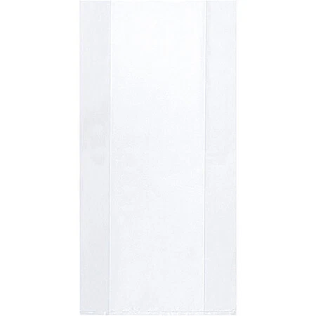 PARTNERS BRAND PB4293 20" x 20" x 48" Gusset Poly Bags, 4 mil, Clear, PK 50