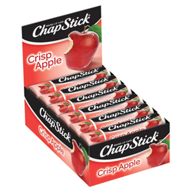 Chapstick Crisp Apple  100% Natural Lip Butter, 12  Tubes ~ Free Shipping