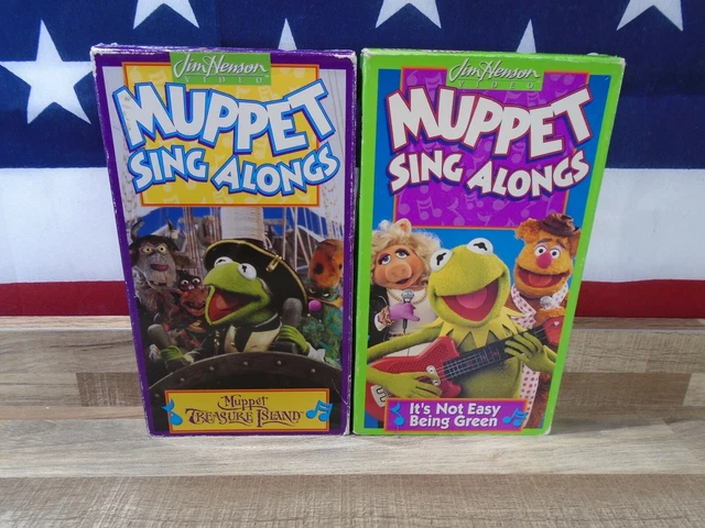 MUPPET SING ALONGS VHS Treasure Island It s Not Easy Being Green 15 
