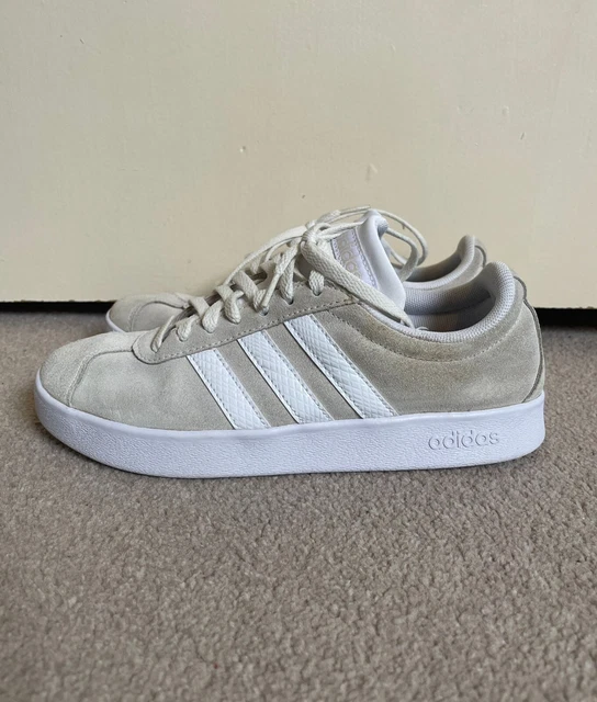ADIDAS COURTSET WOMENS Trainers White FC37 DB1373 UK7 B Grade