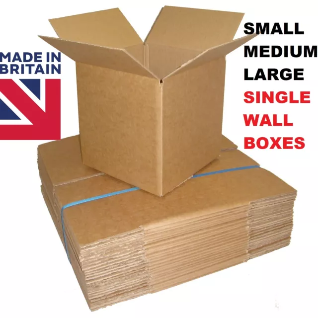 Single Wall Cardboard Boxes Brown Storage Boxes Storage Postage House Move