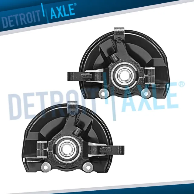 Front Steering Knuckle + Wheel Hub Bearings for 2007 - 2017 Jeep Patriot Compass