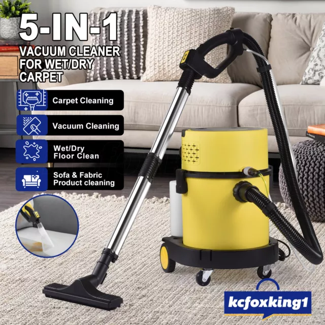5in1 Carpet Cleaner Machine Wet Dry Floor Vacuum Cleaning Sofa Upholster 17Kpa