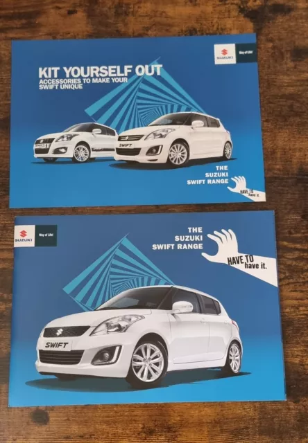 Suzuki Swift UK Market Car Sales Brochure and Accessories brochure - March 2015