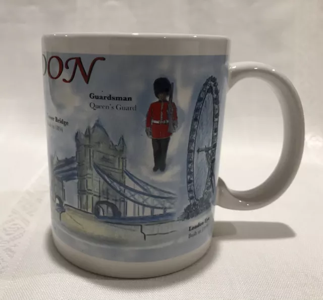 London Souvenir Coffee Mug 10cm With Places Of Interest Sterling Products 350ml