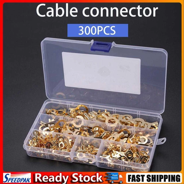 Kit de connecteurs à sertir pour bornes en cuivre M5/M6/M8/M10 (300 pièces)