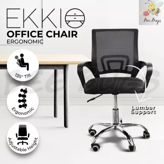 EKKIO Ergonomic Office Chair with Breathable Mesh Design and Lumbar Back Support