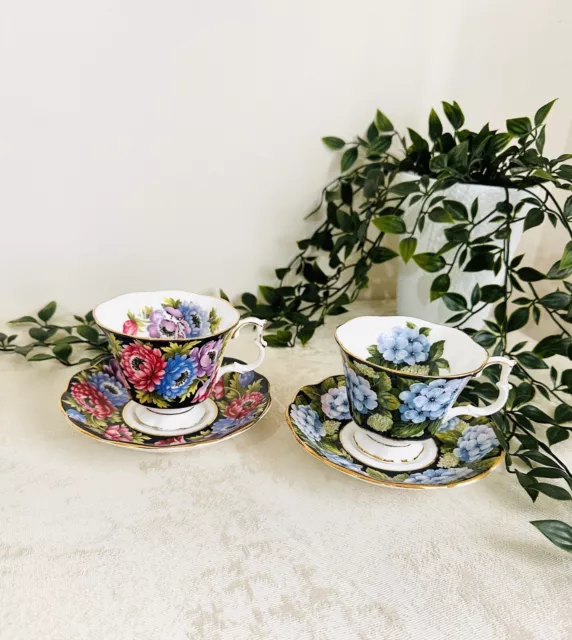 Vintage Amazing Tea Cups And Saucers From Royal albert provincial flowers series