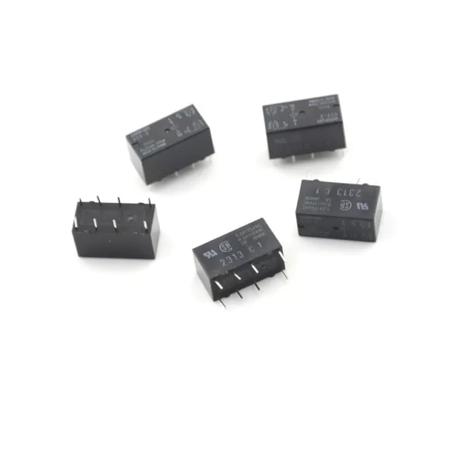 5PCS G5V - 2 DC 5V 2A DPDT 8pin PCB Montage bas - relais de signal de co7H