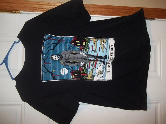 John Carpenters Halloween Men's Michael Myers T Shirt Boogeyman Black XL Iconic