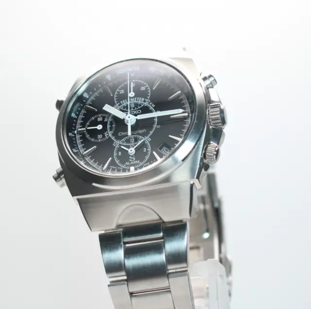 SEIKO ALARM 7T32-6M90 Chronograph Men's Wristwatch Water Resis 100M Two  Tone $ - PicClick