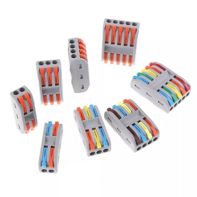 5PCS Wire Connectors PCT-222 Terminal Block Conductor SPL-2/3 Push-In Termi.zy